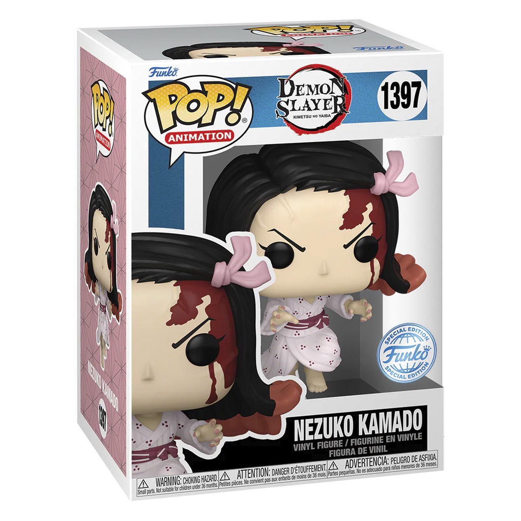 FUNKO POP ANIMATION DEMON SLAYER: KIMETSU NO YAIBA EXCLUSIVE - NEZUKO KAMADO 1397 - Imagem 3