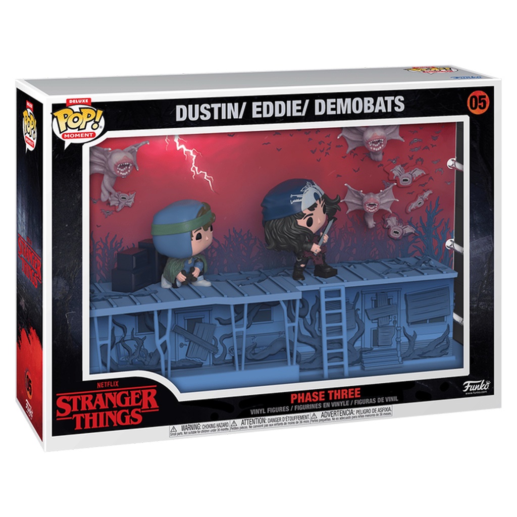 FUNKO POP MOMENT STRANGER THINGS S4 - DUSTIN / EDDIE / DEMOBATS 05 - Imagem 3